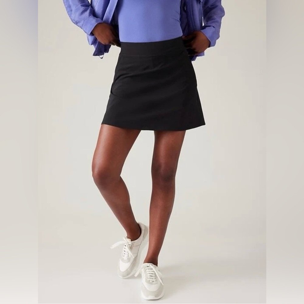 Athleta Brooklyn Heights High Rise Skort, Black, 8